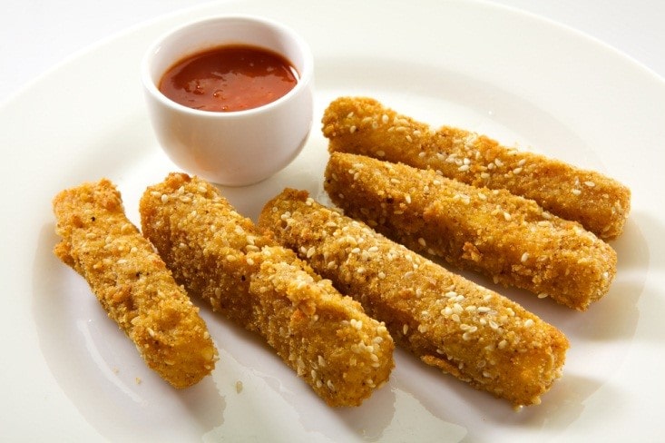 Air Fried Mozzarella Sticks